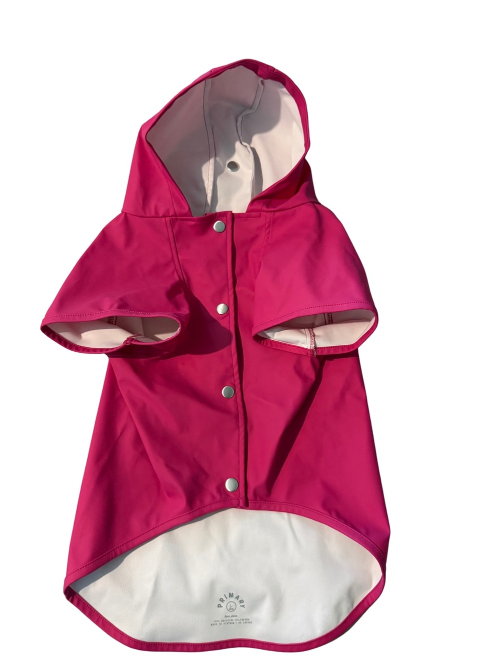Primary - Dog Rain Jacket Raspberry Large (L) NWT - Picture 2 of 6